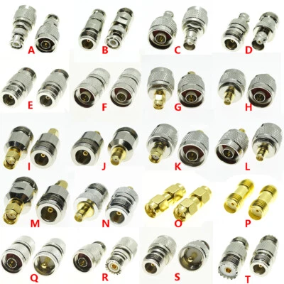N TO BNC N SMA UHF SO239 PL259 male female RF Connector Adapter Test Converter - Image 1 of 4