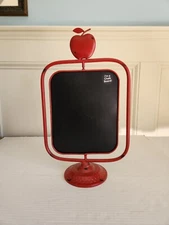 Retro 2-Sided CHALKBOARD, Message Board, Rotating, Swivel Metal Stand