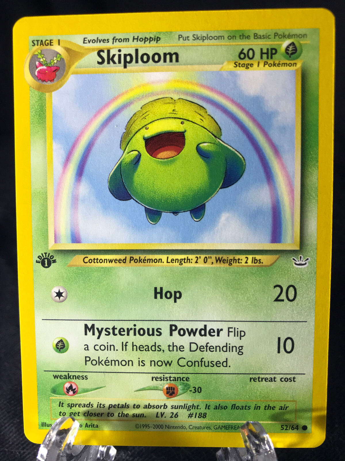 SKIPLOOM 52/64 Neo Revelation 1st EDITION Pokémon TCG WotC NM Never Played!