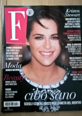 F n.38 23 Settembre 2015 Kristen Stewart, Amal Alamuddin, Giulio Berruti