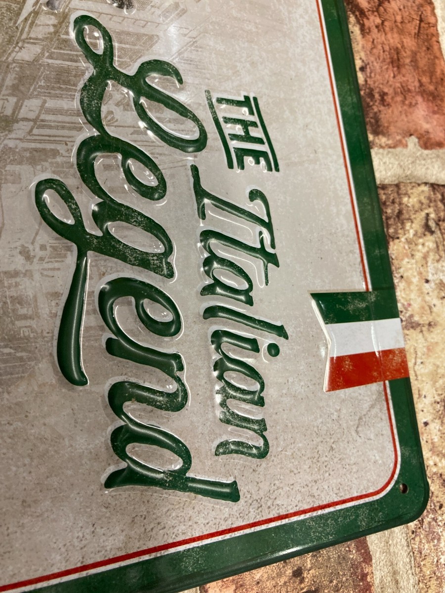 Nostalgic-Art Metalen Retro Bord Vespa Italian Legend - 30x40 Cm Vintage Wanddecoratie