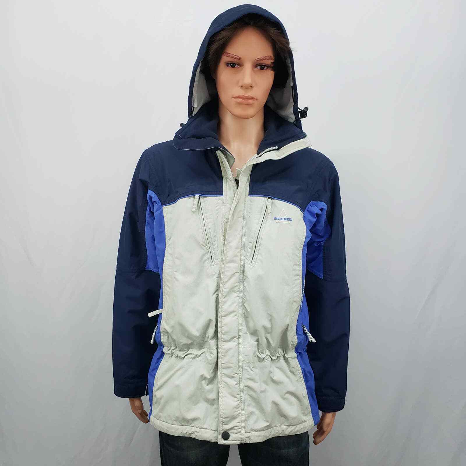 Veste De Ski Vintage Femme SOS Sportswear - Rouge - Taille M - Style Gorpcore - Très Bon état
