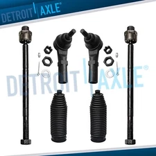 Front Inner Outer Tie Rod End w/ Boots for 2002 2003 - 2005 Dodge Ram 1500