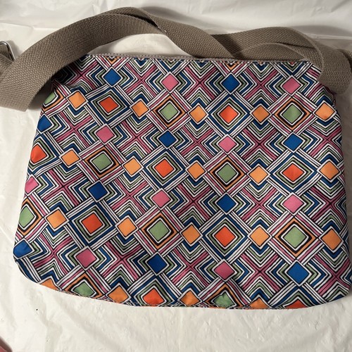 KIPLING "Alvar" Multi Color Geometric Design Nylon Crossbody Bag #HB6141-900 - Picture 5 of 8