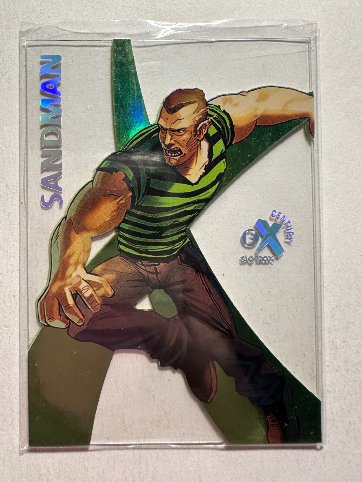 K41,914 - 2017 Fleer Ultra Spider-Man E-X Century #EX29 Sandman