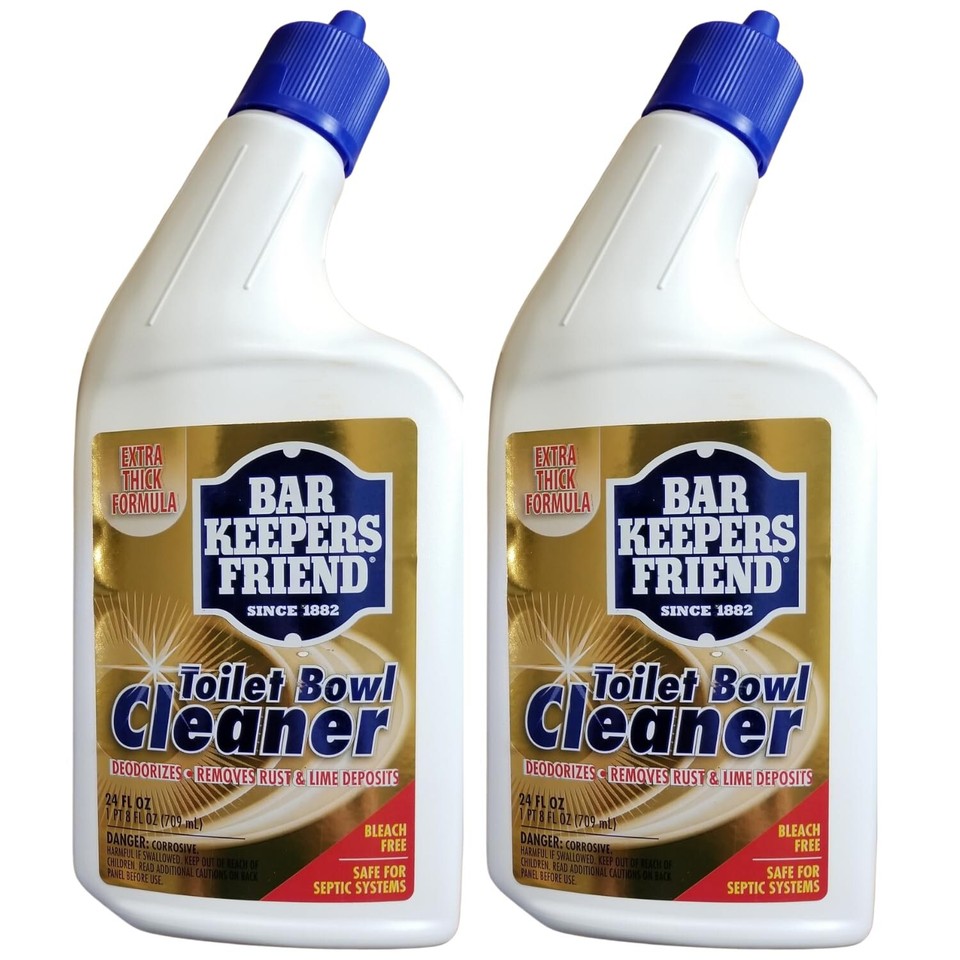 Bar Keepers Friend Toilet Bowl Cleaner 24oz Household Value Twin Pack