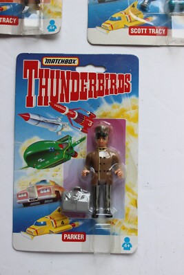 Lot De 3 Figurines Thunderbirds Matchbox 3 3/4" – 1992, MOC, échelle 1/18, Set