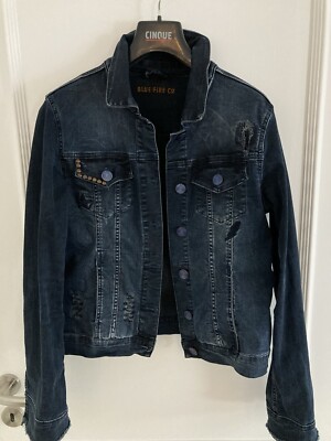 BLUE FIRE CO angesagte stretchige JEANS JACKE  Gr. L wie NEU!