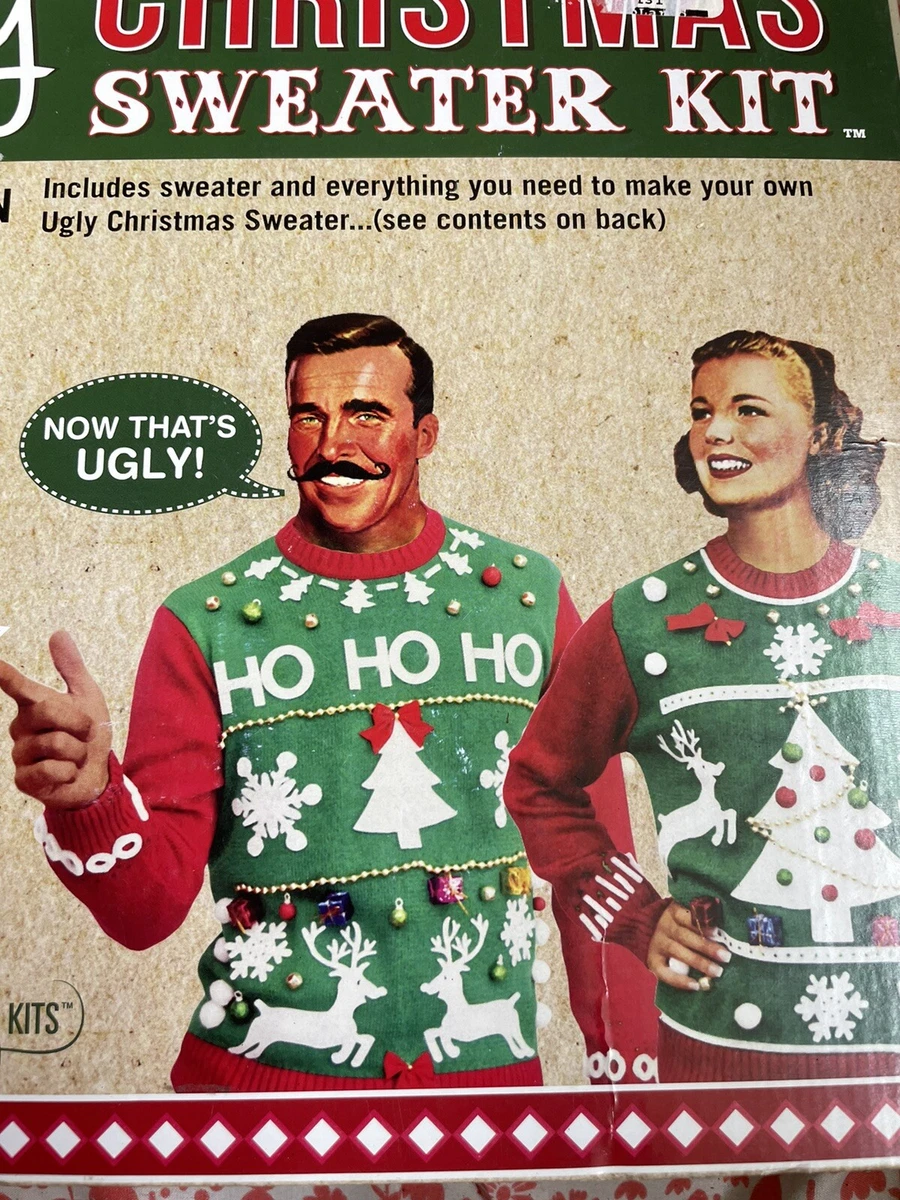 New Ugly Sweater XLarge DIY No Sew Hobby Crafts Funny Ugly