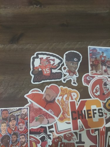 50 Kansas City Chiefs vinyl stickers Water Bottles. Laptops. Patrick Mahomes - Picture 8 of 21