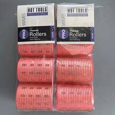 8 Pack HOT TOOLS Pro Waves 1 3/4" Thermal Rollers Anti Static Self Hold HT32 New