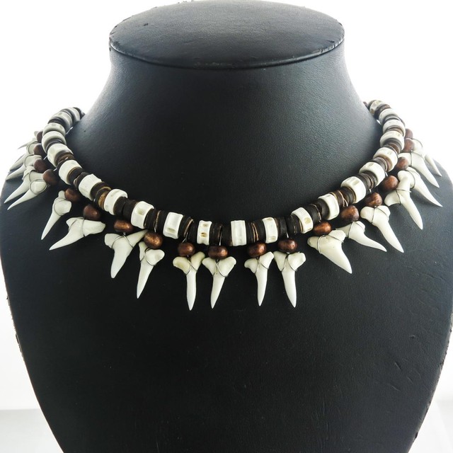 teeth beads necklace