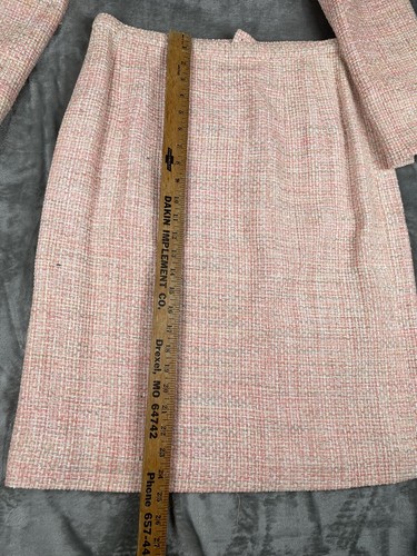 PENDLETON Womens Jacket/ Skirt Suit PINK 100% Silk~Jacket sz 8/ Skirt sz14 USA - Picture 13 of 13