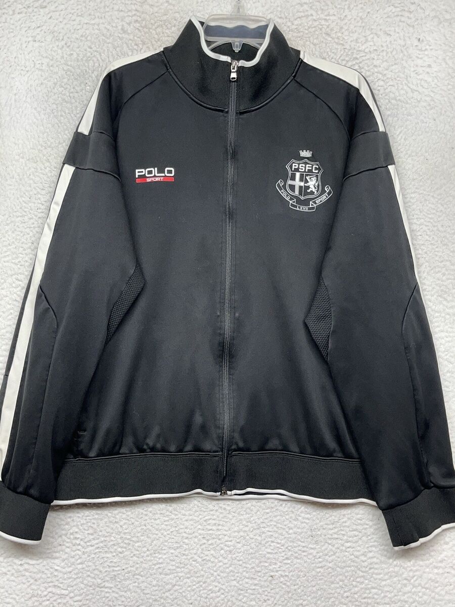 Polo Sport Performance Track Jacket Mens XXL Black Full Zip Polo Sport Performance Track Jacket Mens XXL Black Full Zip