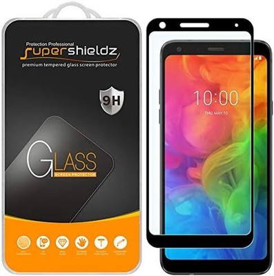 (2 Pack) Designed for LG Q7 Plus Tempered Glass Screen Protector, (Full Screen C