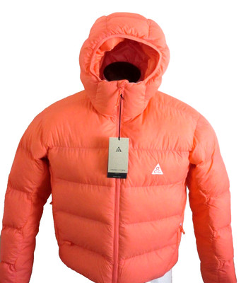 Nike Women's ACG Lunar Lake Therma-FIT ADV Hooded Jacket Wild Mango Size Small