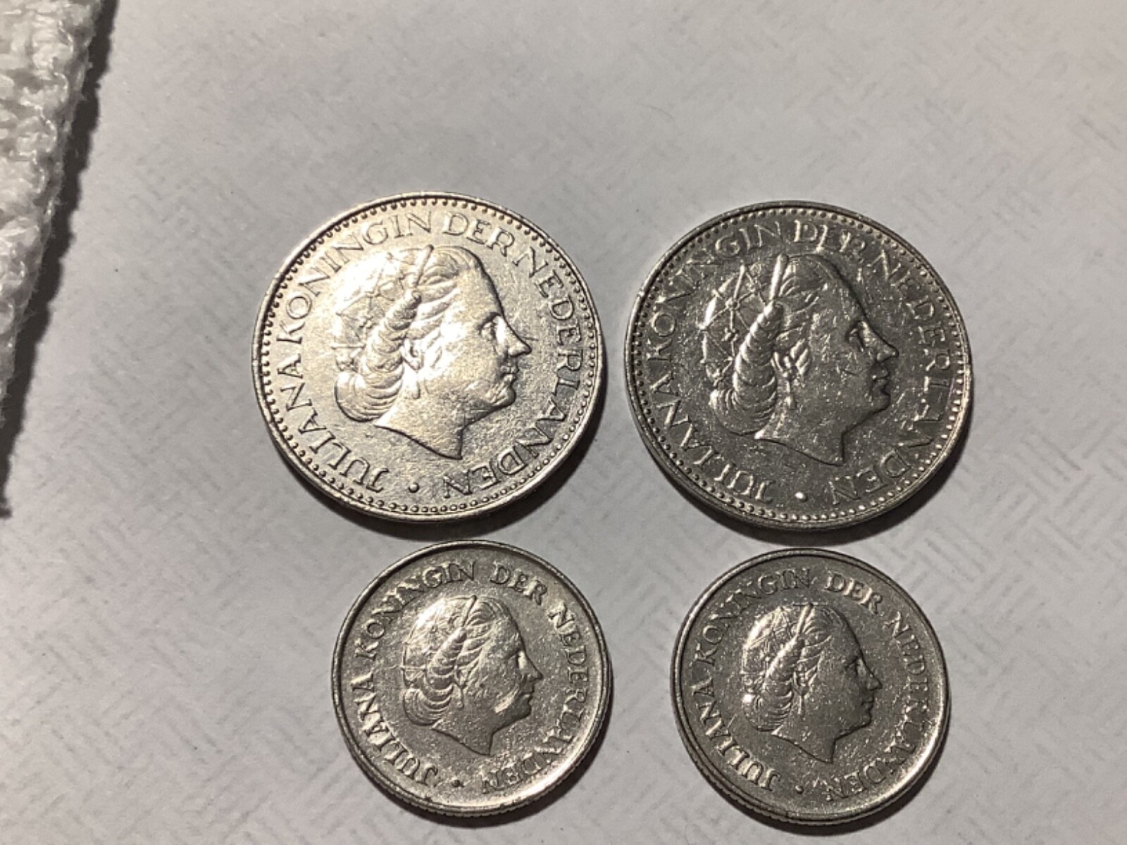 Lot of 4 Netherlands Coins-Circulated as shown 