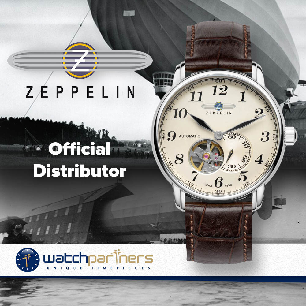 Count Zeppelin LZ127 Auto watch Open-heart Beige dial