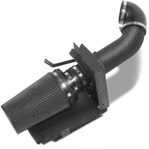 GMC Sierra Intake 4" Black Cold Air Intake Kit With Heat Shield For 99-06 GMC/Chevy 4.8L, 5.3L, 6.0L V8 4 In Universal Cold Air Intake Kit - Foto 4
