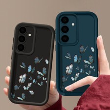 Custodia farfalla silicone per Samsung S24 S23 S22 S25 S26 Ultra A17 A56 A55