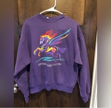 Kentucky Derby vintage 90s crewneck sweatshirt - purple - XL