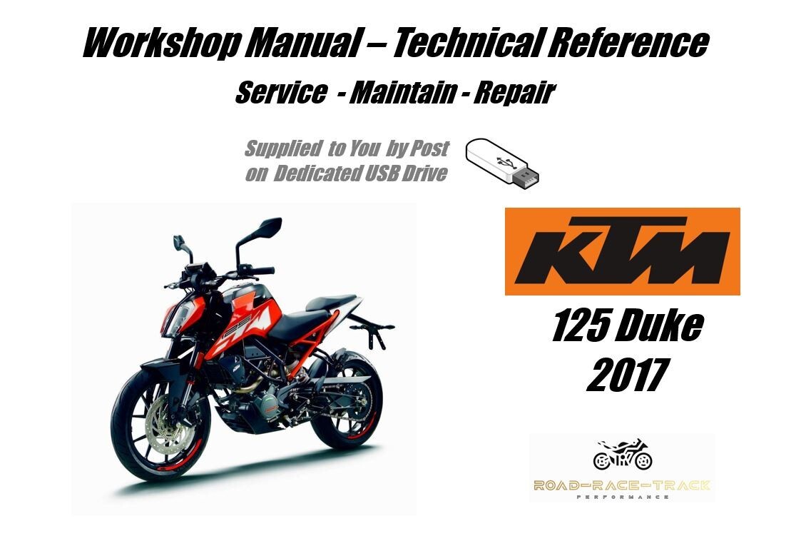 KTM 125 Duke Service Repair Workshop Manual USB 2017 | eBay UK