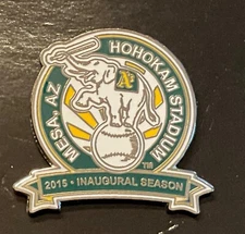 Oakland  Athletics A’s  Hohokam Stadium 2015 Inaugural Season Collector Pim