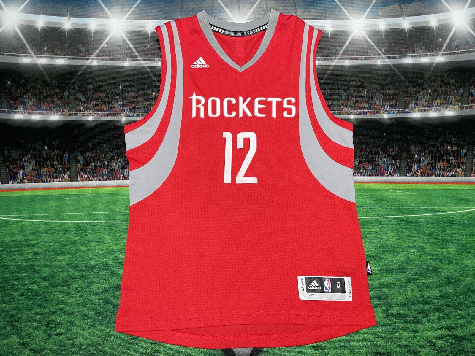 Houston Rockets #12 Jawan Howard Adidas Medium Jersey Preowned