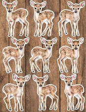 Cute Baby Deer Die Cut Vinyl Stickers Scrapbooking Laptop Waterbottle