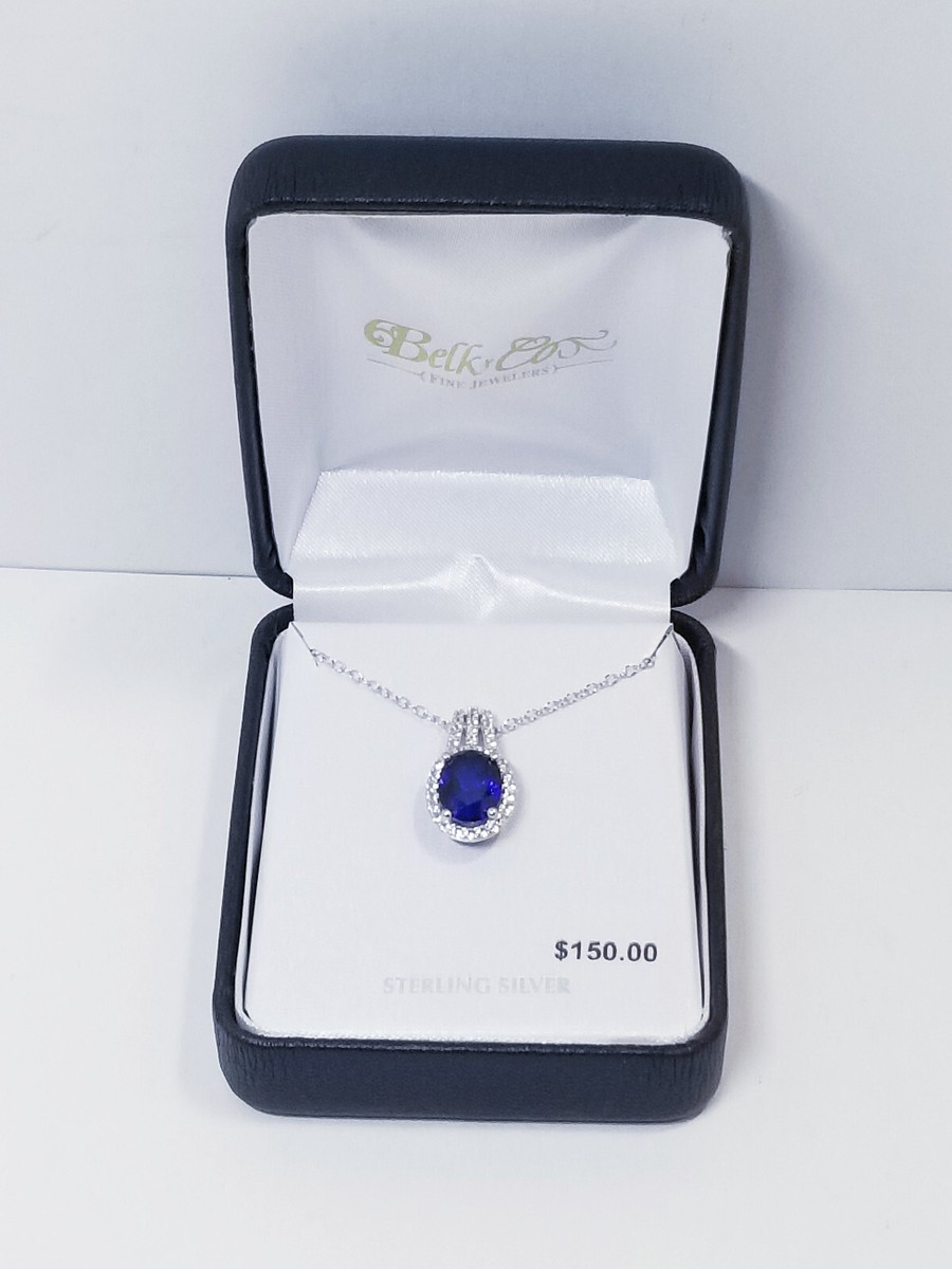 Pendant Belk Jewelry Sale Belk Sapphire Pendant Necklace In
