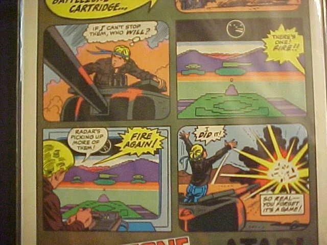 RARE ATARI BATTLEZONE TANK HOME VIDEO GAME CARTRIDGER PRINT AD ORIG VINTAGE 1983 - Image 4 of 4