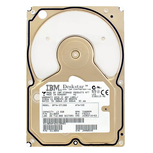 Ibm Dpta-371360 Hdd Ide/Ata 13.6Gb 7200Rpm 31L9054 3.5" Inch