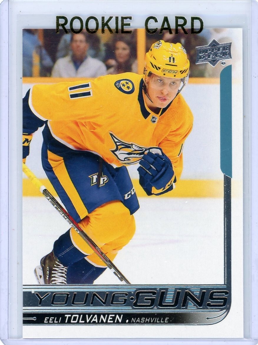 2018-19 Upper Deck Series 1 Hockey Young Guns EELI TOLVANEN No. 217!