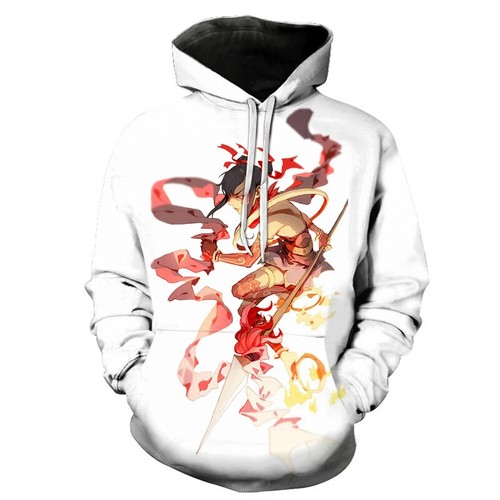 Nezha vs. Dragon King Handsome Hot-blooded Long Pullover Sweatshirt Hoodie - Picture 13 of 22