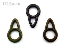 Easy glide Run Rings  Brown Black and Weedy Green carp rig fishing tackle HLS