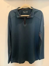 Under Armour Cold Gear Reactor Shirt Mens Extra Large XL Fitted BLUE & BLACK