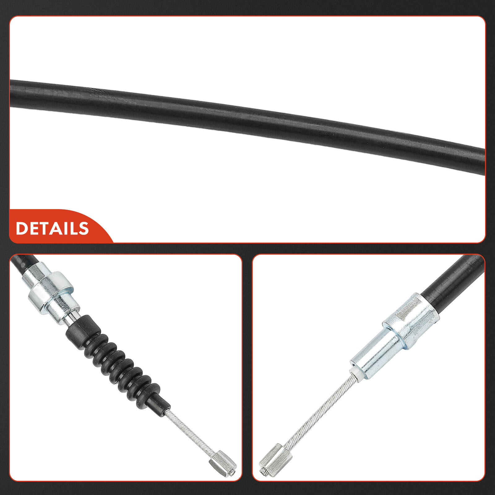 ABS Handbremsseile K12063 - Für Scheibenbremsen Hinten Rechts