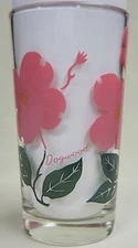 Dogwood Peanut Butter Glass Glasses Drinking Kitchen Mauzy 55-3
