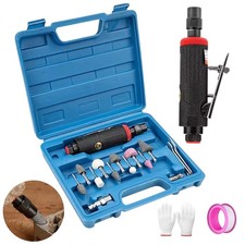 1/4" Air Straight Die Grinder Set 3mm 6mm Collet Pneumatic Grinding Grinder Tool