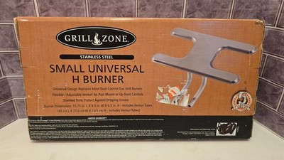 Small Universal H Burner Replace Most Dual-Control Gas Grill Burners *New*