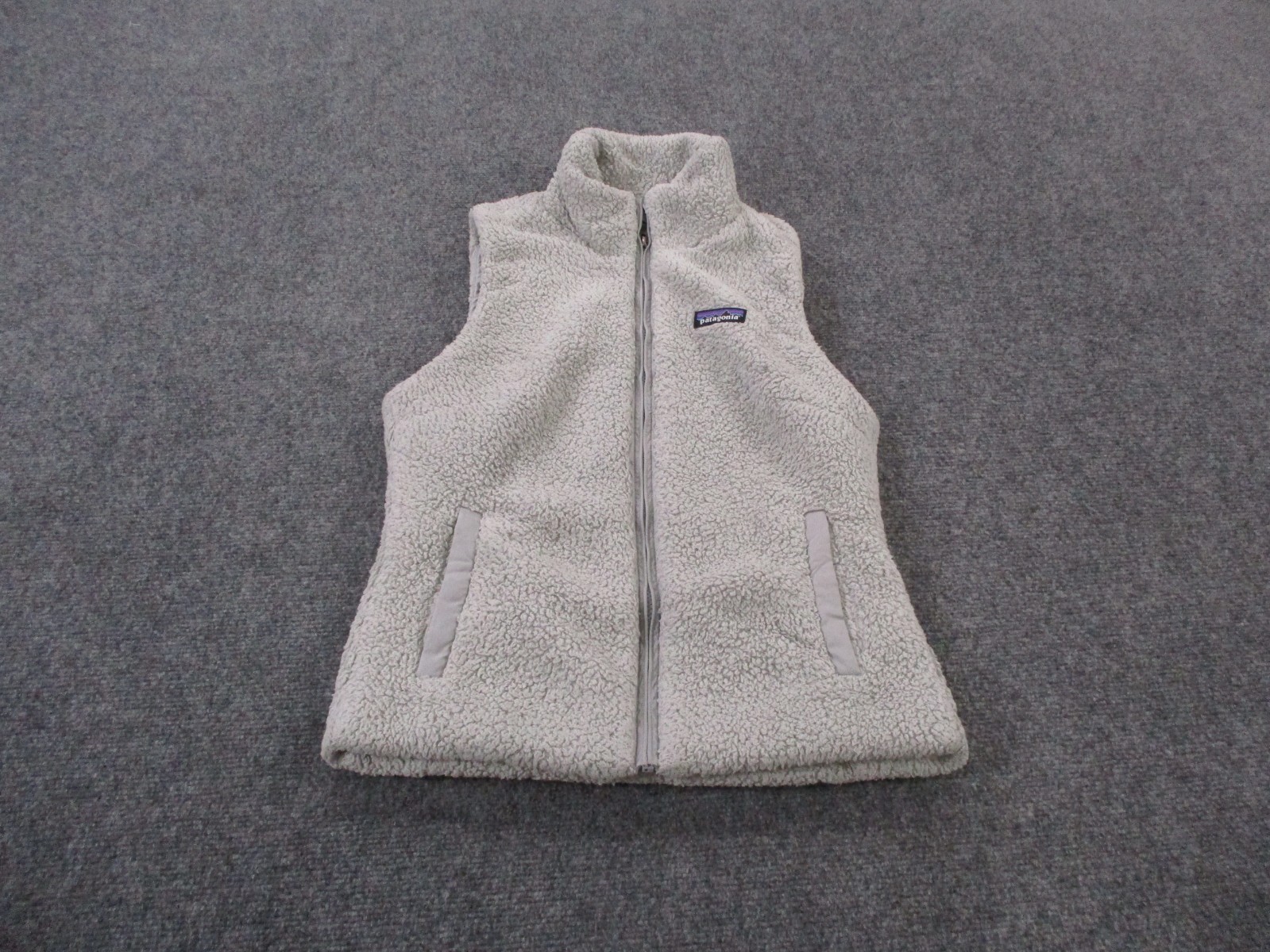 Patagonia Vest Jacket Women S Gray Fuzzy Fleece Los Gatos Outdoor Hiking Casual