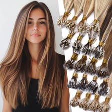 200S Thick Micro Loop Beads 100 Remy Human Hair Extensions Micro Ring Lowlights