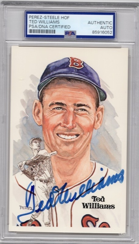 Ted Williams - Signed Perez Steele - PSA - Authentic Autograph #3