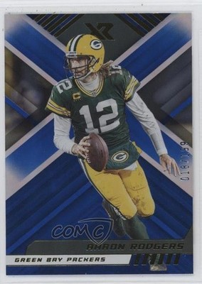 2022 Panini XR Blue 18/199 Aaron Rodgers #79 1d5a