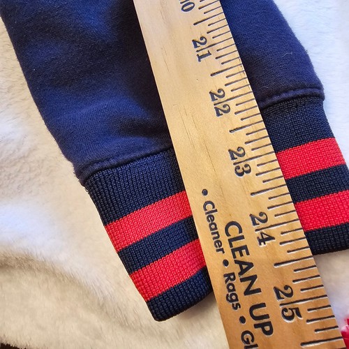 Giacca Superman Varsity DC Comics con licenza Snap Front grigio blu rosso uomo media - Foto 9 di 12