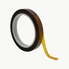 JVCC Kapton Polyimide Film Tape [2 mil] (EGPF-02): 1/2 in. x 36 yds. (Amber / Tr