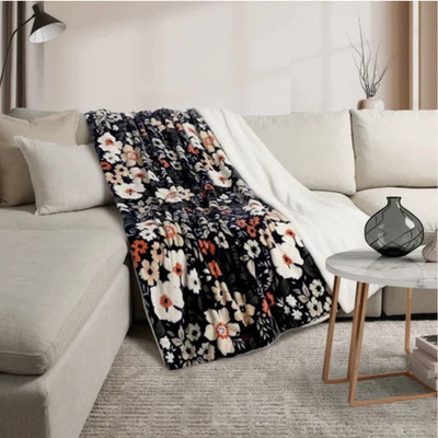 Life Comfort Ultimate Faux Fur Plush Throw Blanket 60x70 Reversible Luxury Soft