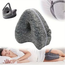 Memory Foam Knee Pillow for Side Sleepers Sciatica Hip Joint Back Pain Relief
