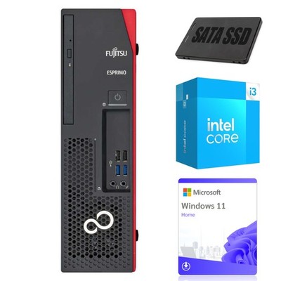 Desktop-Computer Fujitsu ESPRIMO D538 SFF i3-9100 16GB 512GB SSD W11H Klasse A