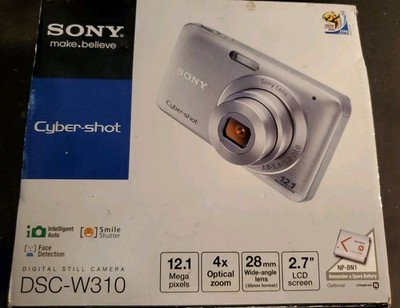 Sony Cyber-shot DSC-W310 12.1MP Digital Camera - Silver. New In Open Box. 